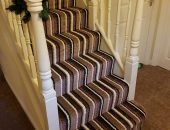 Carpet fitted on stairs